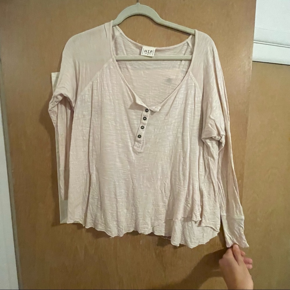 Cream Henley Top